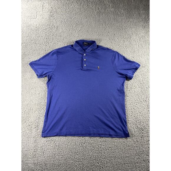 Ralph Lauren Polo Shirt Men Large Classic Fit Flesh Pony‎ Soft Touch - Picture 1 of 8